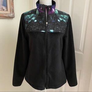 Fila Faux Fur Full Zip Galaxy Jacket Sz Small